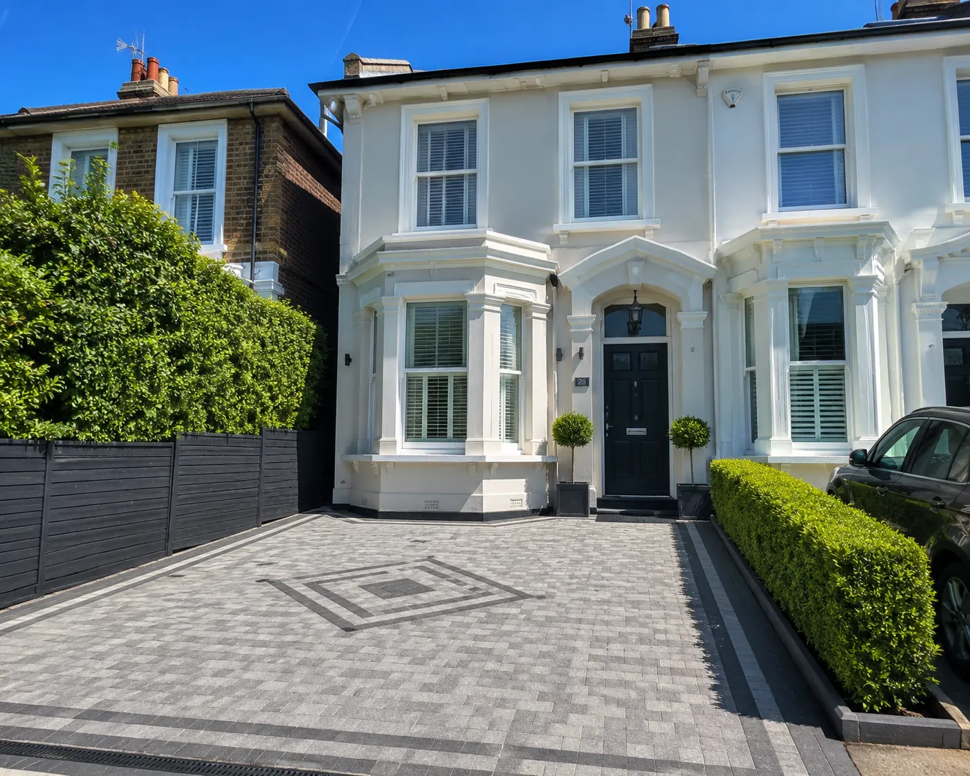 After — Teddington — patterned driveway