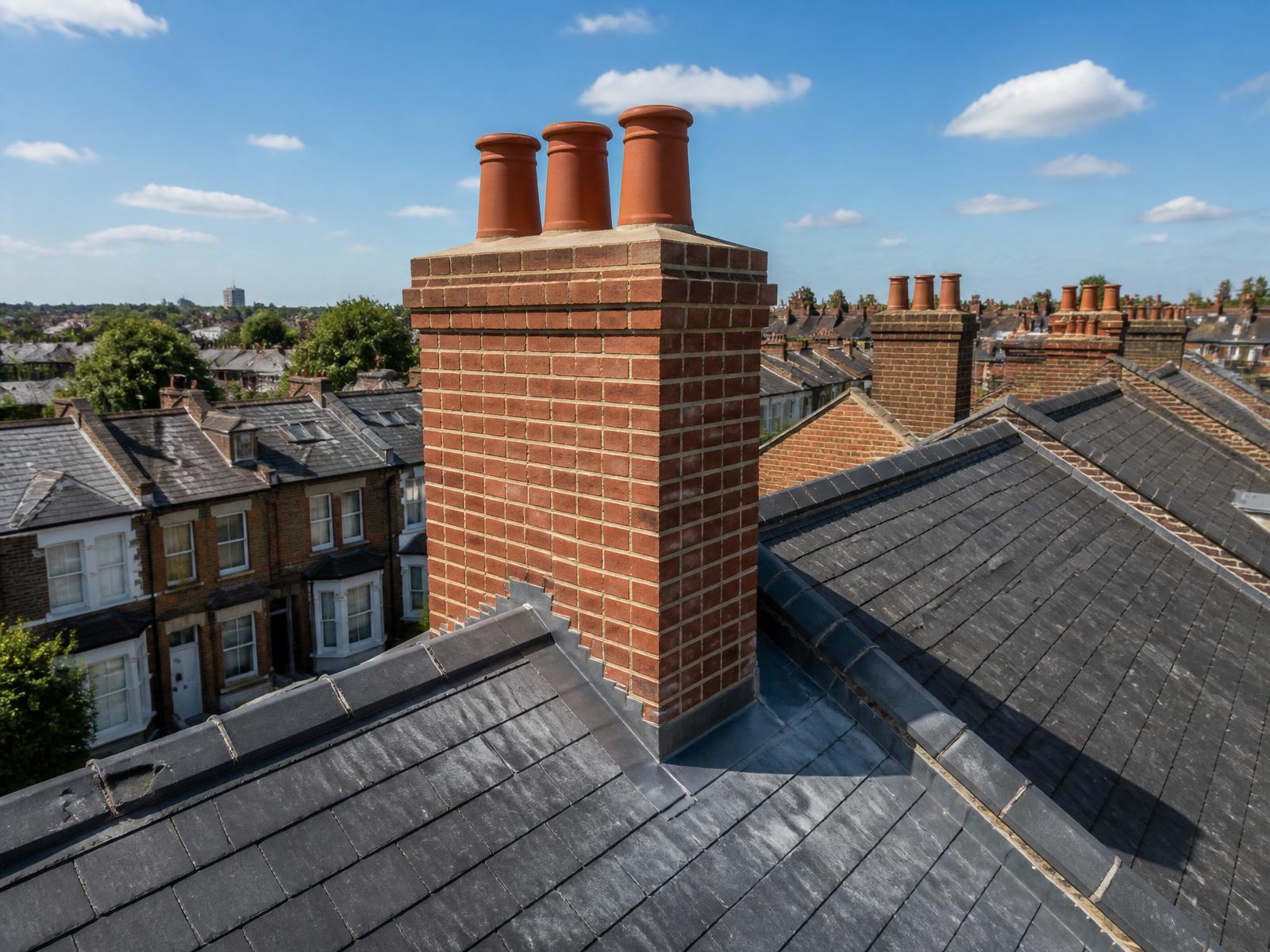 After — Chiswick — chimney rebuild