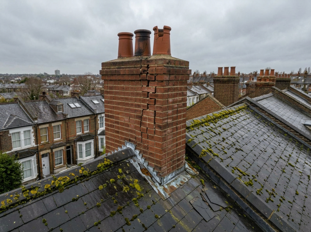 Before — Chiswick — chimney rebuild